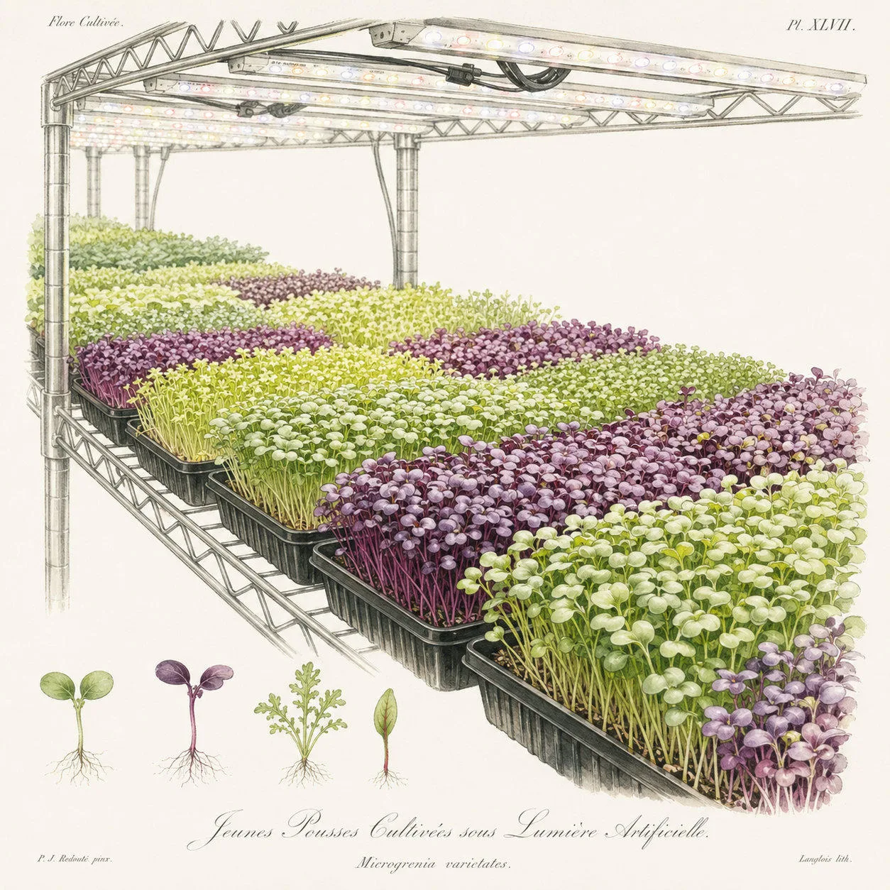Microgreens on Rack